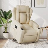 The Living Store Električni naslanjač s funkcijo vstajanja krem blago - Električni Naslanjač S Funkcijo Vstajanja, (21572861) | Shoptok.si