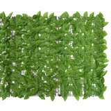 Balkonski zastor sa zelenim lišćem 400 x 100 cm | shoptok.hr