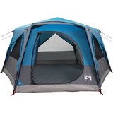  Kabinska šator za 7 osoba s krovom Plava 400 x 350 x 212 cm | shoptok.hr