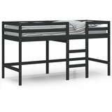  The Living Store Otroški pograd z lestvijo črn 80x200 cm trdna borovina - Otroški Pograd, (21453936) | Shoptok.si