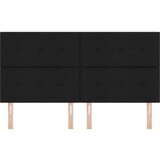  Naslon za glavo s gumbi, črn, 180 cm, tkanina, (22052497) | Shoptok.si