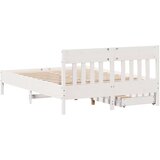 vidaXL Okvir kreveta bez madraca bijeli 120 x 200 cm masivna borovina | shoptok.hr