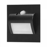 ADVITI Zidna lampa crna 1.5W 4000K 12VDC LED sa senzorom pokreta-bez napajanja DRACO AD-OS-6164LR4/B Cene