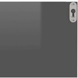  Stenske police 4 kosi visok sijaj sive 40x11,5x18 cm, (20765362) | Shoptok.si