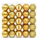  Set božićnih kuglica 50 kom. Zlatno 8 cm Polistiren | shoptok.hr