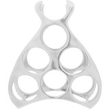 vidaXL Stojalo za vino Srebrna Aluminij Srednje Organizatorji u