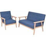  2-dijelna garnitura od tkanine plava | shoptok.hr
