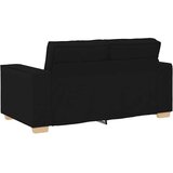 vidaXL Dvosjed Kauč Crni 120 cm Tkanina | shoptok.hr