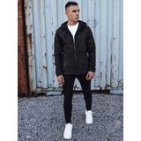 DStreet Men's transitional softshell jacket with hood black | shoptok.hr