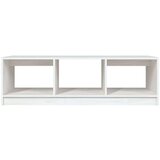 vidaXL Klubska mizica bela 110x50x34 cm trdna borovina | Shoptok.si