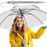 Malatec prozirni automatski kišobran, bijeli, 93 cm Cijene