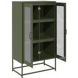  Visoka ploča maslinasto zelena 68x39x123 cm čelik | Eponuda.com