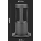  LED Spoljašnja lampa LED/10W/230V 25cm 6400K IP65 crna | Eponuda.com