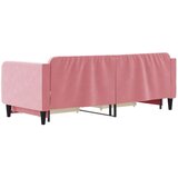  Dnevni krevet na razvlačenje ružičasti 80 x 200 cm baršunasti | shoptok.hr