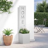 vidaXL Zaslon za zasebnost v vrtu srebrna 32 x 140 cm Pocinkano jeklo | Shoptok.si