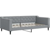  Dnevni krevet s madracem svjetlosivi 90 x 190 cm od tkanine | shoptok.hr