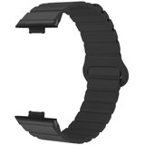 INF Zamenljiv magnetni silikonski pašček za Huawei Watch Fit3/4/5/Pro Black, (5000264128) | Shoptok.si