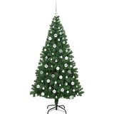 vidaXL Umestno božično drevo Zelena 180 cm PVC, jeklo in plastika | Shoptok.si
