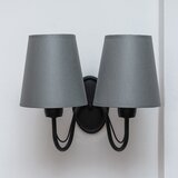  Zidna lampa MALBO 2xE27/15W/230V siva/crna | Eponuda.com
