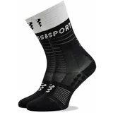 Compressport Mid Compression Socks V2.0 Black/White T1 Čarape za trčanje