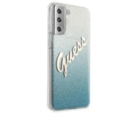 Guess GUHCS21MPCUGLSBL silikonski ovitek za Samsung Galaxy S21 Plus G996 Bling Glitter - srebrno moder Cene