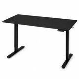  Električni radni stol 140x60 cm, podesiv po visini 72-118 cm, crni, ModernHome | shoptok.hr
