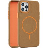  leather grip magsafe maska za iphone 12 pro max - narandžasta | Eponuda.com