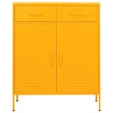 Ormarić za pohranu boja senfa 80 x 35 x 101 5 cm čelični | shoptok.hr