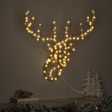  Reindeer vuče saonice Topla bijela 68 x 36,5 x 62,5 cm Ratan | shoptok.hr