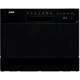 Vox Namizni pomivalni stroj LC T6B D, razred D, 6 pogrinjkov, 7 programov, AutoDoor, črne barve | Shoptok.si