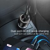 Yesido Avto polnilec (Y43) - 2xUSB QC 3.0 36W - črn | Shoptok.si