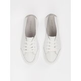 Sergio Leone White openwork lace-up sneakers by | Shoptok.si