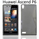  Gumijasti / gel etui S-Line za Huawei Ascend P6 - sivi Cene