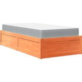 Krevet s madracem voštano smeđi 90x200 cm od masivne borovine | Eponuda.ba