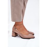 VINCEZA Leather Patent Heels On A Heel | ePonuda.com