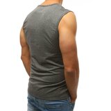 DStreet Tank top męski bez nadruku antracytowy | Shoptok.si