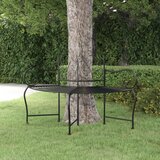 vidaXL Klop za okrog drevesa 150 cm črno jeklo Cene