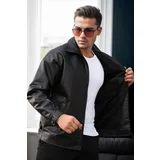 Dewberry 22265 Mens PU Jacket-BLACK