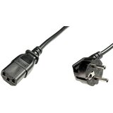 Digitus Električni priključni kabel [1x -vtič C14 - 1x vtič z zaščitenimi kontakti] 0.75 m črn (20414101) | Shoptok.si