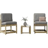 Maison Chic Seti vrtnega pohištva - Vrtna garnitura - Vrtni pohištvo set 3-delna impregnirana borovina, (21810237) | Shoptok.si