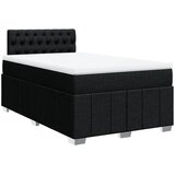  Krevet box spring s madracem crni 120 x 190 cm od tkanine | shoptok.hr