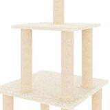  Penjalica za mačke sa stupovima za grebanje krem 111 cm | shoptok.hr