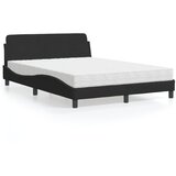  Krevet s madracem Dover crni 140 x 190 cm baršunasti | shoptok.hr