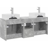  Set ormarića za kupaonicu 3 kom. Betonska siva 49,5 x 41 x 62,5 cm | Shoptok.si