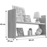 MID.YOU Stenski Regal Simone, Bukev, Masivno | Shoptok.si