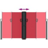  Uvlačiva bočna tenda 140 x 600 cm crvena | Eponuda.ba