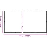 vidaXL Prozorna ponjava z očesci 2x5 m polietilen | Shoptok.si