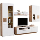 Hom`in DNEVNI REGAL, bela, barve hrasta | Shoptok.si