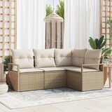 Set sofe 4 pcs Bež poliratan | shoptok.hr