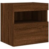  Zidni TV ormarić s LED svjetlima boja hrasta 40x30x40 cm | shoptok.hr